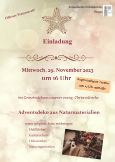 Adventsbasteln